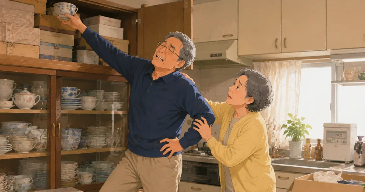 贈答品の引き出物や古い食器がギッシリ…実家のキッチンを身軽にする片付け術